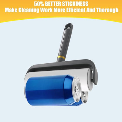 6.3" Large Surface Lint Roller Refills, Extra Sticky Roller - Image 3