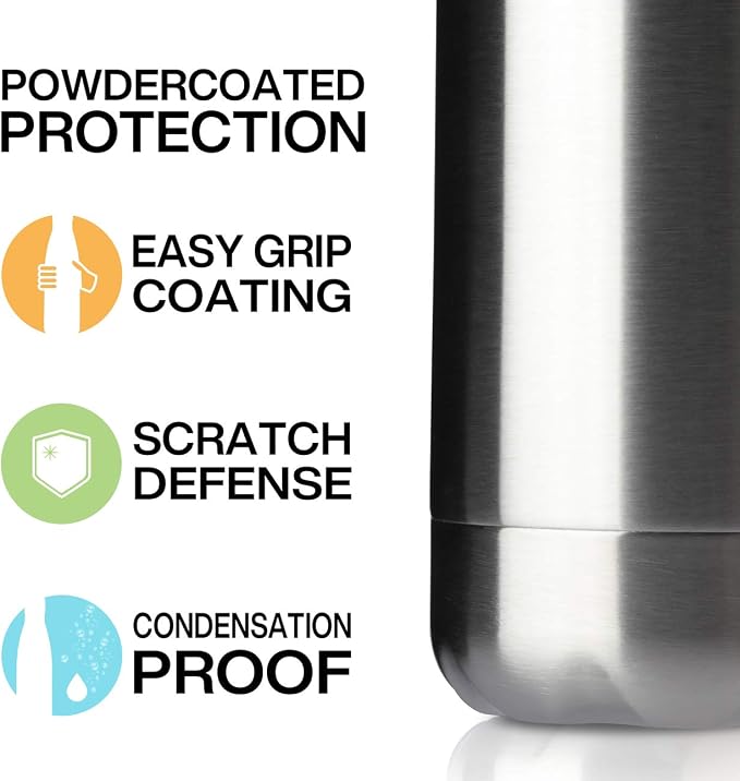 MEWAY 17oz Sport Water Bottle 4 Pack Vacuum Insulated Stainless Steel - Image 4
