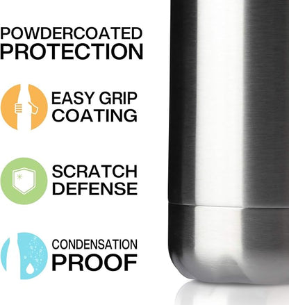 MEWAY 17oz Sport Water Bottle 4 Pack Vacuum Insulated Stainless Steel - Image 4