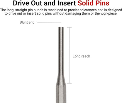 TEKTON 3/16 Inch Pin Punch | 66055 | Made in USA - Image 2