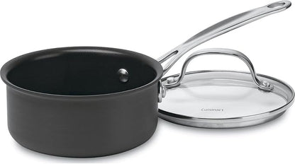 Cuisinart 1-Quart Saucepan, Chef's Classic Nonstick Hard Anodized Saucepan by Cuisinart