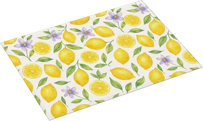 Lemon Dish Drying Mats for Kitchen Counter, Large 18"x24" Dish Mats for Drying - Image 2