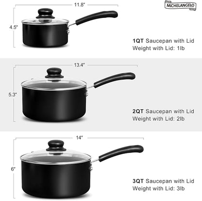 MICHELANGELO Nonstick Saucepan - Image 6