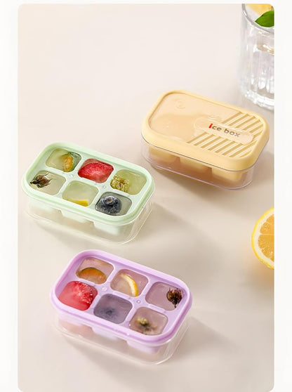 3-pack mini ice cube tray with lid and bin - Image 6