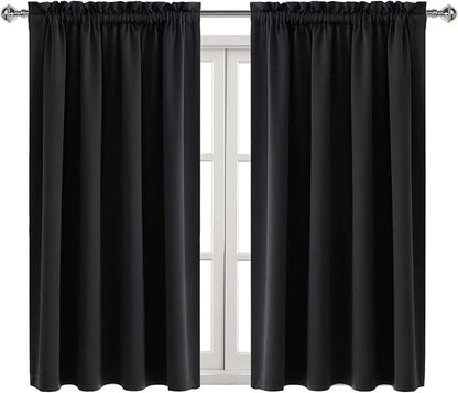 DWCN Blackout Curtains Room Darkening Thermal Insulated Bedroom Curtains Window - Image 8