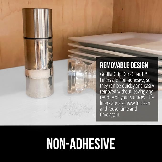 GORILLA GRIP DuraGuard Shelf Liner, Non-Adhesive Cabinet Liners - Image 5