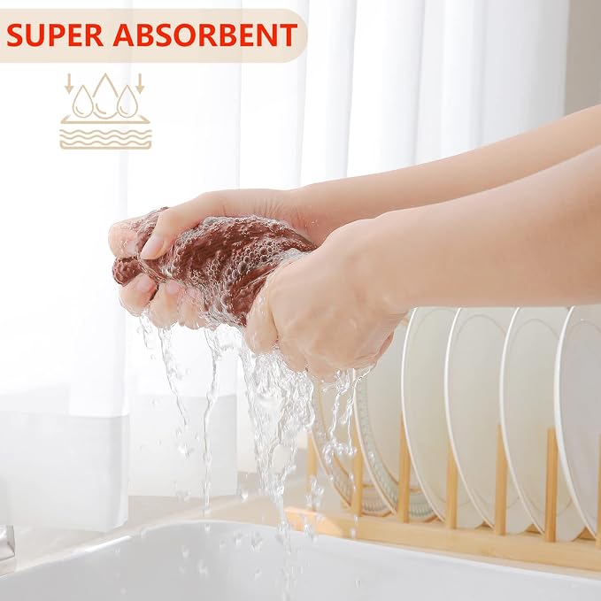 Homaxy 100% Cotton Waffle Weave Kitchen Dish Cloths, Ultra Soft Absorbent Quick - Image 3