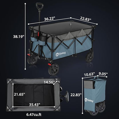 Sekey 220L Collapsible Foldable Wagon - Image 7