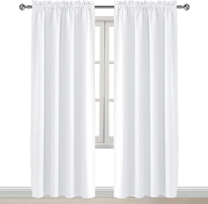 DWCN White Curtains for Living Room Thermal Insulated, 50% Light Blocking - Image 8