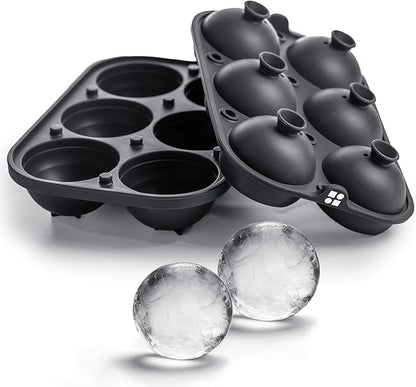 Ice Cube Molds – Large Silicone Ice & Sphere Mold Combo by glacio