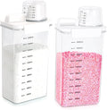 2 Packs Laundry Detergent Dispenser, Tokokimo Laundry Power Container,Laundry Scent Booster Beads Dispenser for Washing Powder, Soda Powder, Grain