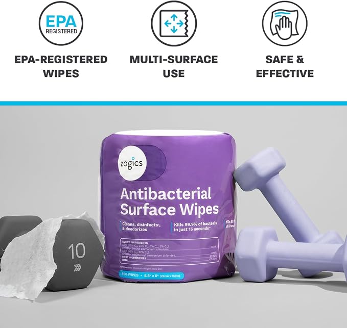 Zogics Antibacterial Wipes – Disinfecting Wipes - Image 5