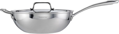 Tramontina Utsava Tri-Ply Clad Stainless Steel 3.75-Quart Wok - Image 6