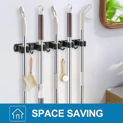IMILLET Broom Holder Wall Mount, Broom Holder Stainless Steel Heavy Duty Garage - Image 7