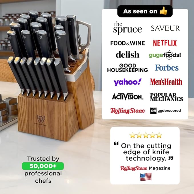 Dalstrong 24-Piece Knife Block Set — Forged German Steel, Steak Knives — - Image 2
