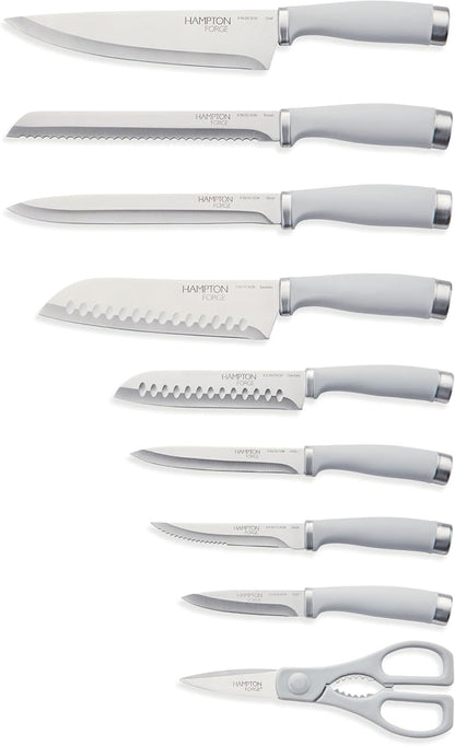 Hampton Forge Epicure Cool 15Pc Block Set, 6.70 LB, Taupe/Grey - Image 2