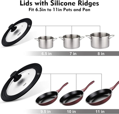 Ydeapi Universal Lids for Pots, Pans & Skillets - Image 3