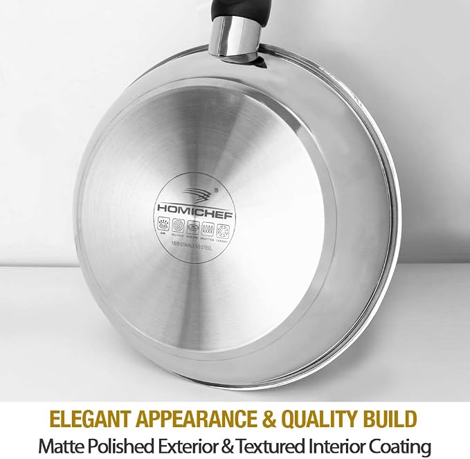 HOMICHEF Nonstick Frying Pan Set of 2 - Image 5