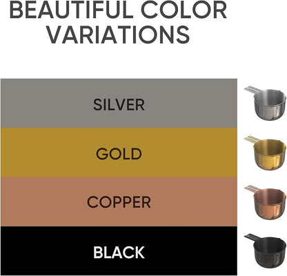 Color Up 2 Cup Measuring Cup, 480ml Stainless Steel Metal, Easy-Pour Spouts - Image 6