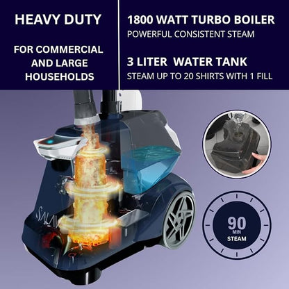 SALAV® Heavy Duty Smart Auto Shut-off Commercial Full-Size Garment Steamer - Image 4