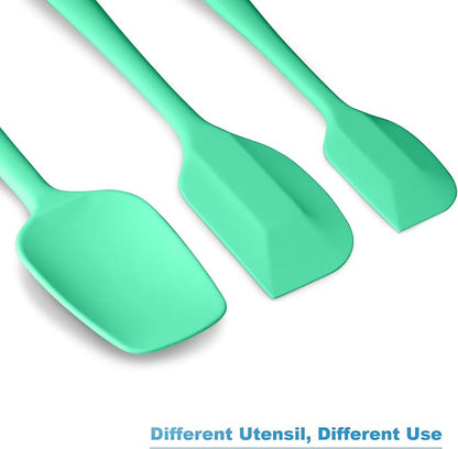 Silicone Spatula 3‑Piece Set Heat Resistant 600°F Non‑Stick Rubber Spatulas - Image 6