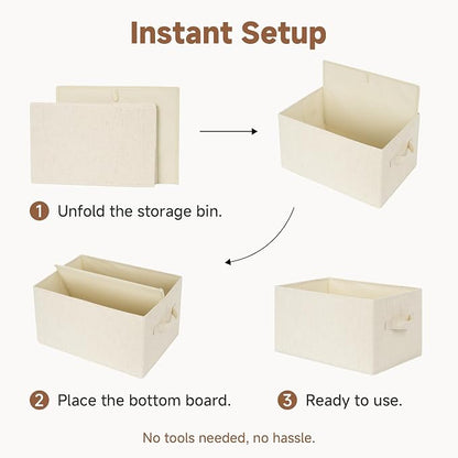 StorageWorks Storage Baskets for Shelves, Fabric Storage Bins, Closet - Image 8