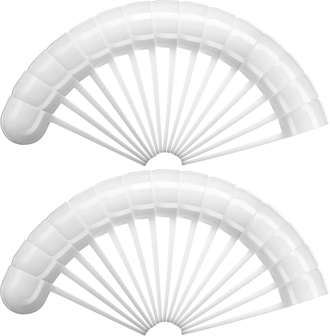 Patelai 30 Pack 15ml/15cc Plastic Tablespoon White Measuring Spoons Long Handle by Patelai