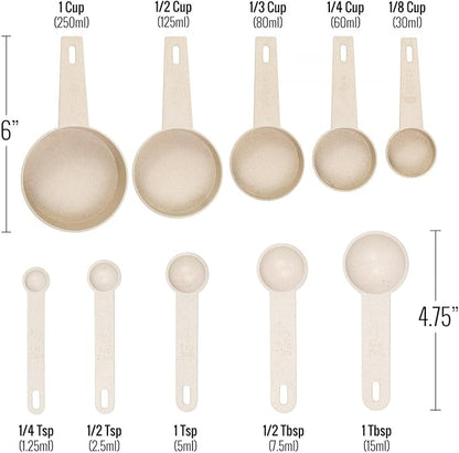 Beille 7pc Wheat Straw Complete Kitchen Utensils Set - Image 3