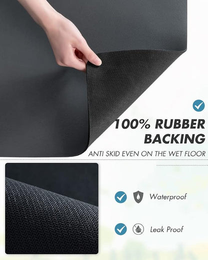 AMOAMI-Coffee Mat Hide Stain Rubber Backed Absorbent Dish Drying Mat - Image 5