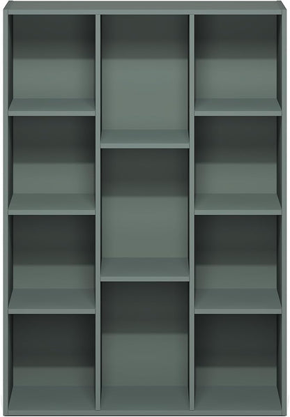Furinno LUDER Book Shelf, 11-Cube Bookshelf, Reversible Bookcase, 9.4 x 29.1 x - Image 7