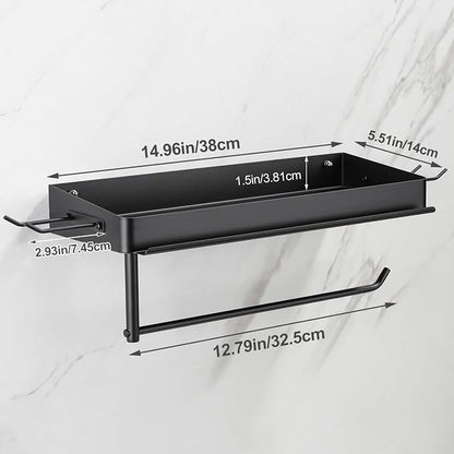 Taozun Garage Paper Towel Holder, Wall Mount Shelf, Shop Towel Holder, One-Hand - Image 5