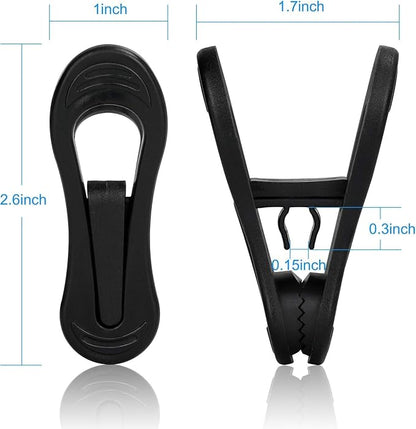 Tinfol 50pc Plastic Coat Hanger Clips - Image 3