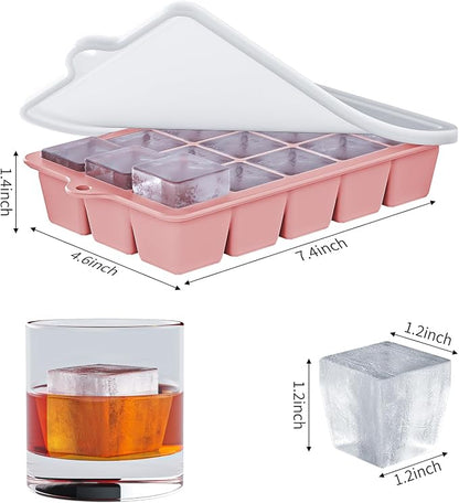 Silicone Ice Cube Tray 3 Pack - Image 4