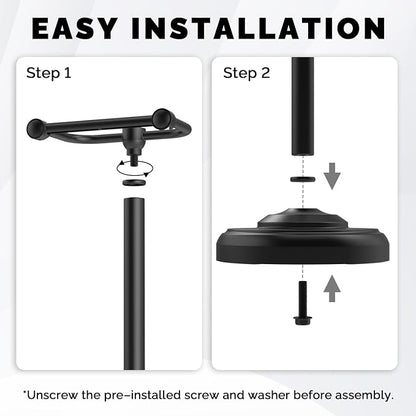 Black Toilet Paper Holder Stand, Matte Black Toilet Paper Holder Free Standing - Image 8