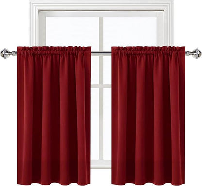 DWCN Burgundy Blackout Curtains - Image 9