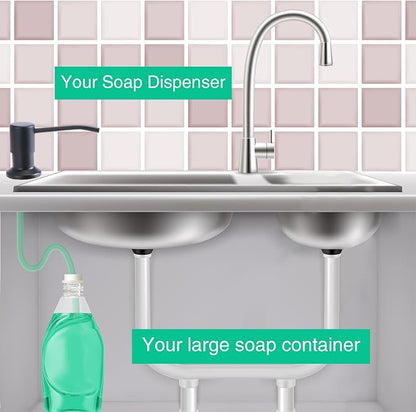 Soap Dispenser for Kitchen Sink, Built in Sink Soap Dispenser, Countertop Soap - Image 3