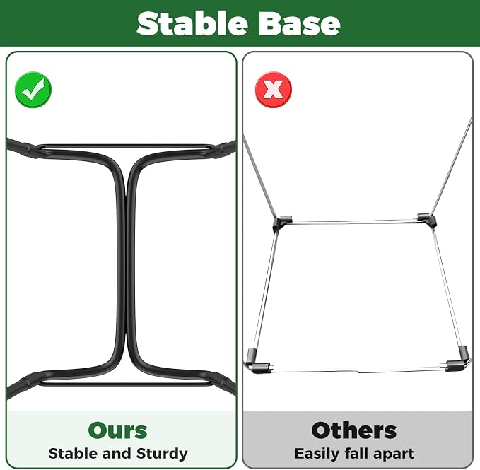 2PCS Outdoor Trash Bag Holder Metal Garden Trash Bag Holder - Image 4