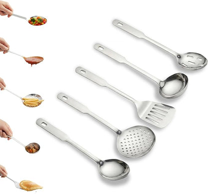 Amco 5 Piece Stainless Steel Cooking Utensil Set by amco