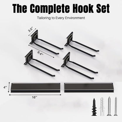 Garage Garden Tool Organizer Wall Mount, Heavy Duty Garage Tool Storage Rack 48 - Image 2