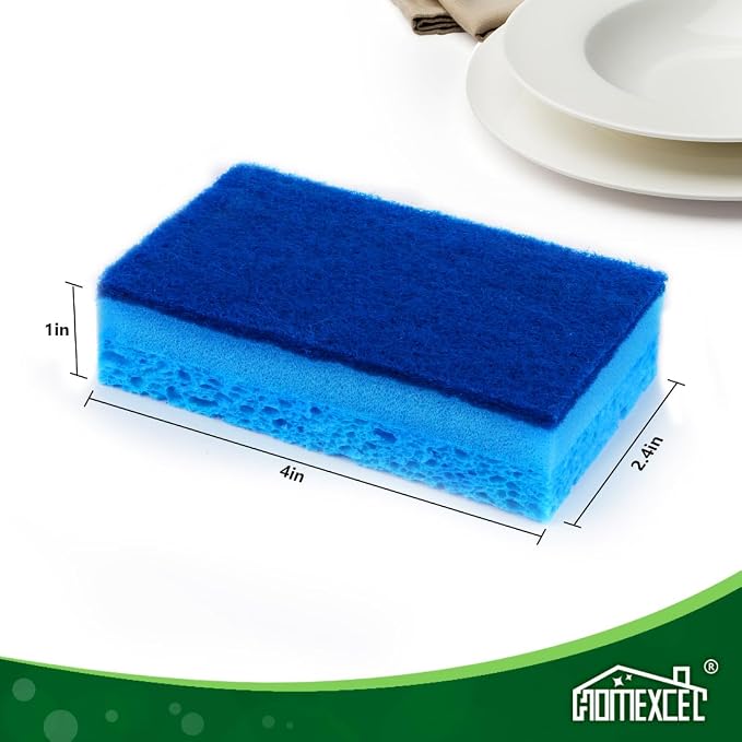 HOMEXCEL Sponges Kitchen 6pcs, Non-Scratch Sponges - Image 4
