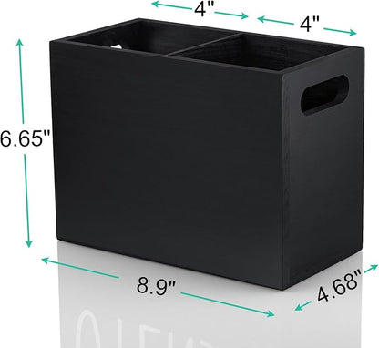 ALELION Black Utensil Holder for Kitchen Counter - Image 7