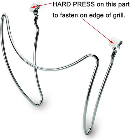 QuliMetal Grill Lid Holder for Weber Charcoal Kettle Grill 22.5 Inch and 18.5 - Image 4