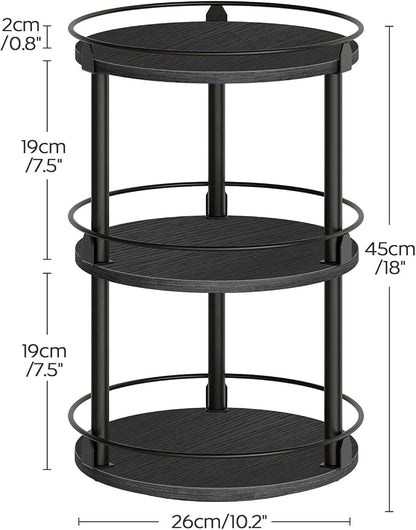 YATINEY Spice Rack, 3 Tier Turntable Organizer - Image 7