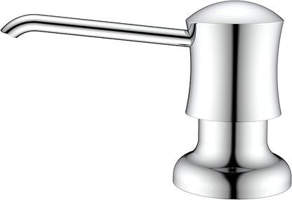 Soap Dispenser for Kitchen Sink Chrome Upgrade Built-in and Refill-from-Top by UltimateUnicorn