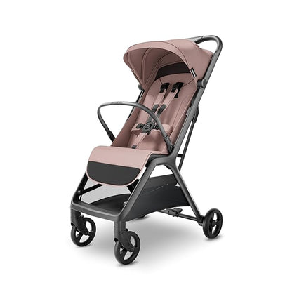 MAMA & BABY Packa Compact Travel Stroller – Lightweight, One-Hand Auto Folding, Portable & Lie-Flat Baby Stroller, Newborns and Toddlers Stroller with UPF 50+ Canopy & Mesh Ventilation