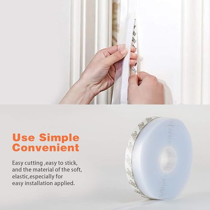 26 Feet Silicone Seal Strip, Door Weather Stripping Window Sealing Tape - Image 5