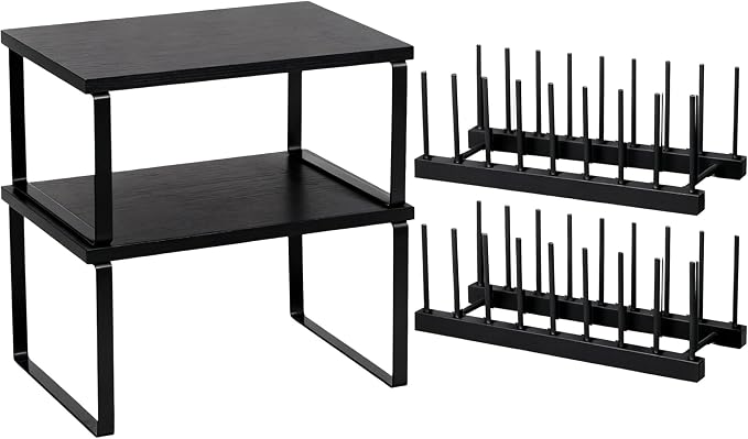 Marsui 4 Pcs Kitchen Organizer Accessories Set Cabinet Organizer Shelf and by Marsui