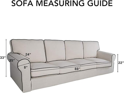 PureFit Reversible Quilted Sofa Cover, Water Resistant Slipcover Furniture - Image 6