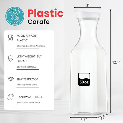 NETANY Plastic 50 Oz Water Carafe - Image 2