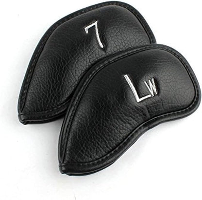 CRAFTSMAN GOLF 12pcs or 1pc Thick Synthetic Leather Golf Iron Head Covers Set - Image 5
